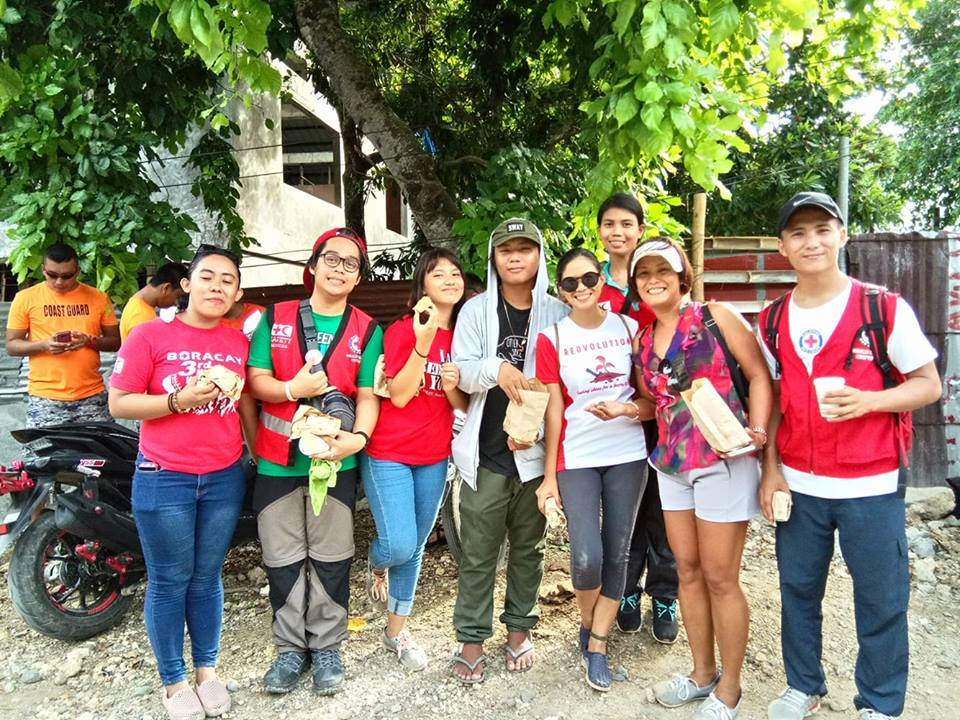 Boracay Red Cross Volunteer Team Mangrove Clean-up and Replanting activities.