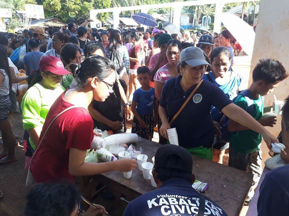 Community Service and Gift Giving at Barangay Yapak during closure