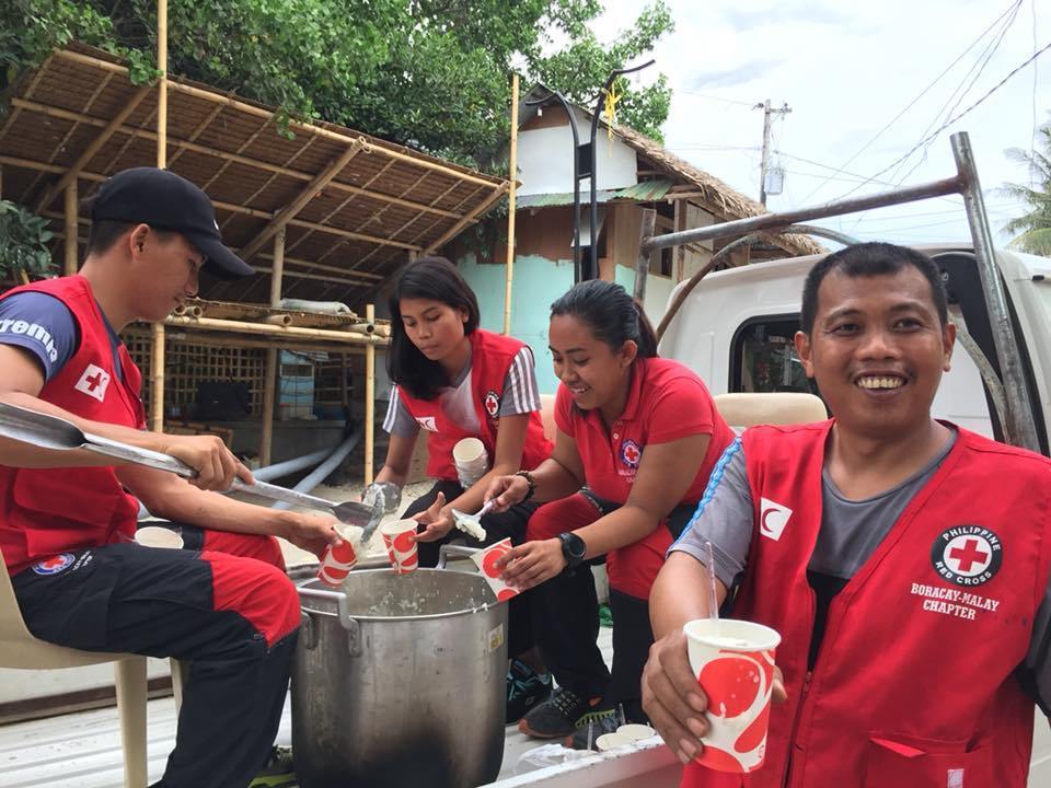 Red Cross Boracay Chapter Feeding Program. 