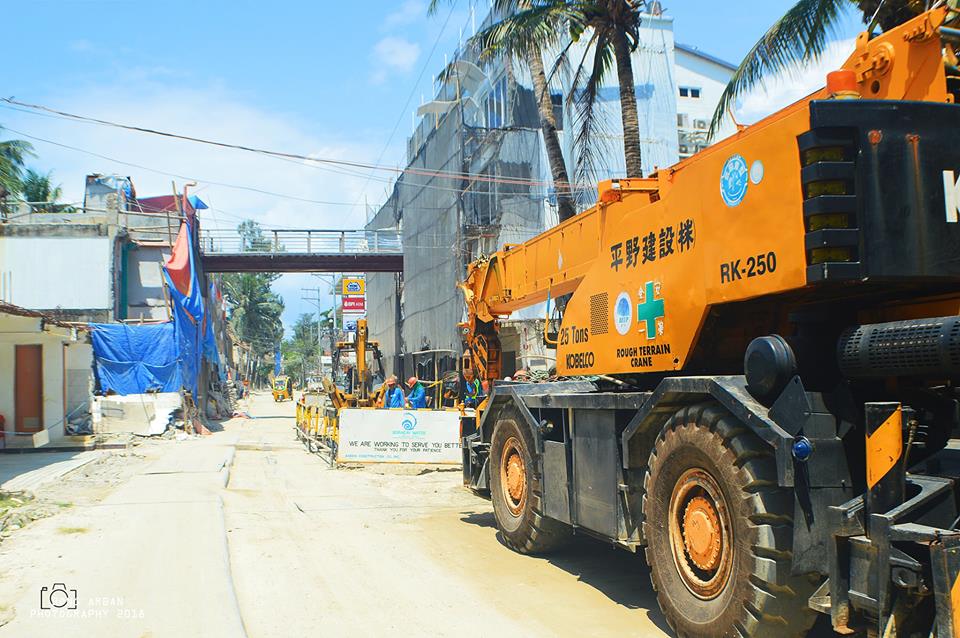 Boracay's New Roads during rehabilitation 