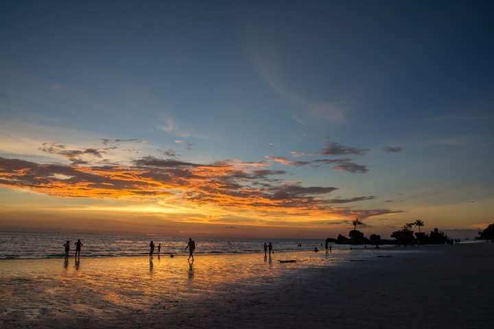 Boracay sunset during closure