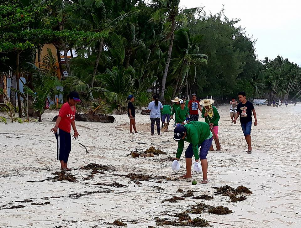 Inside Boracay: Week 15 Beach Clean up by DOLE Workers and Red Cross Youth Boracay-Malay Chapter. Photo Credit: Stella Marie Carreon