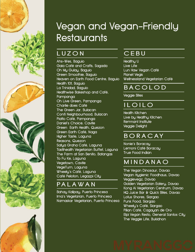 Vegan Restaurants in the Philippines