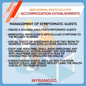 New Normal Hotels Protocol Management of Symptomatic Guests