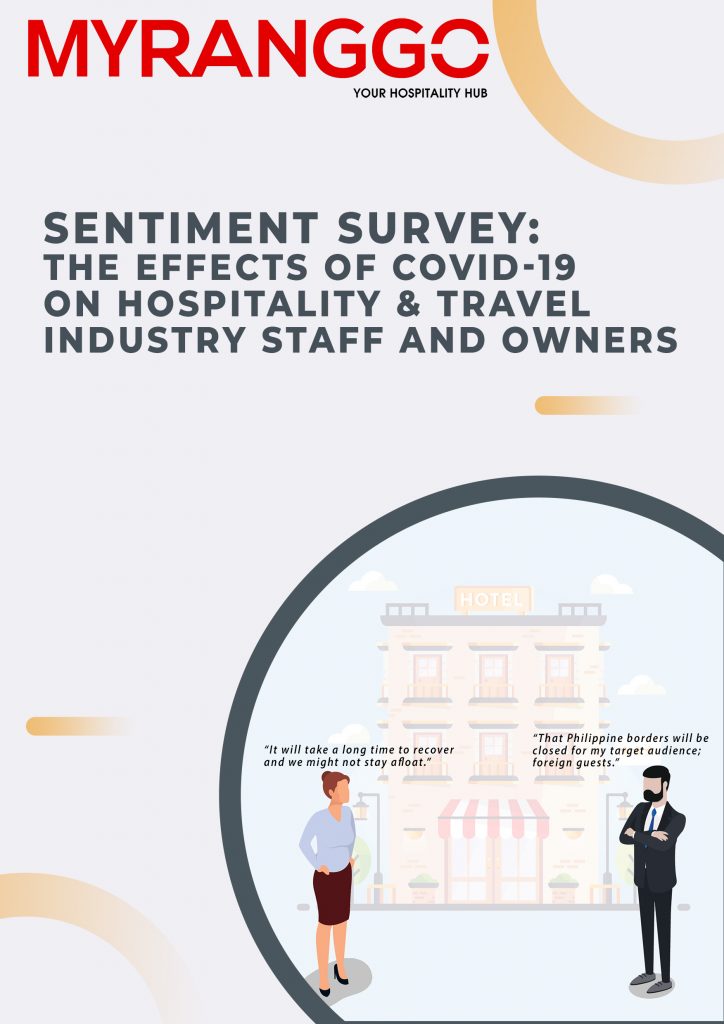 Sentiment Survey Cover for The Effects of COVID-19 on the Philippine Hospitality Industry