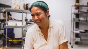 Bird Pinggoy, chef at Wild Takeover kitchen siarago