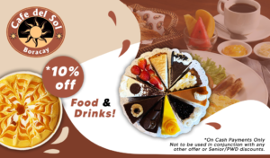 Loyalty Deal from Cafe Del Sol Boracay RANGGO App Partner Directory