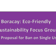 Boracay Eco & Sustainability Focus Group 2018