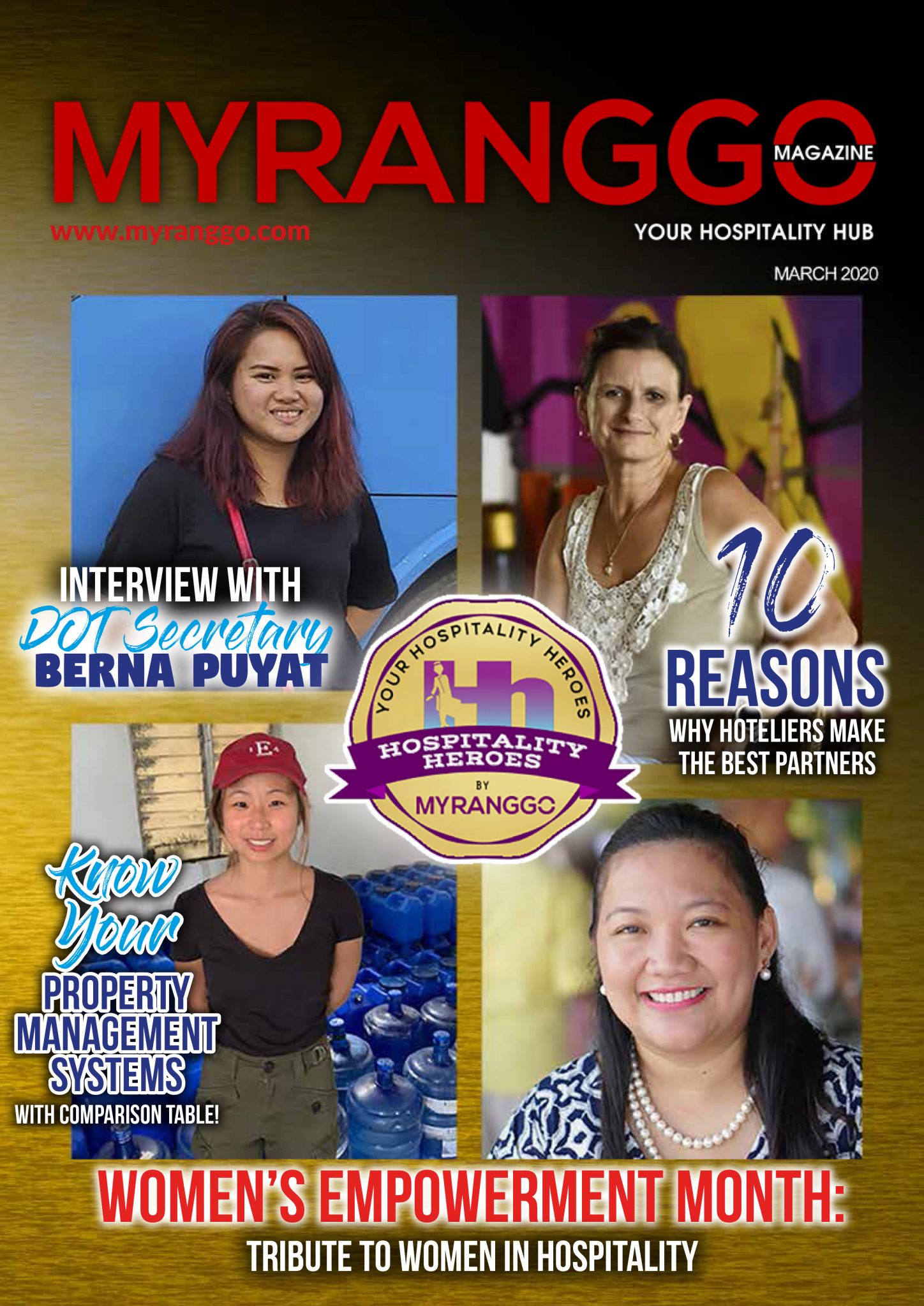 MY RANGGO Hospitality Magazine Front Cover 2nd Edition March 2020