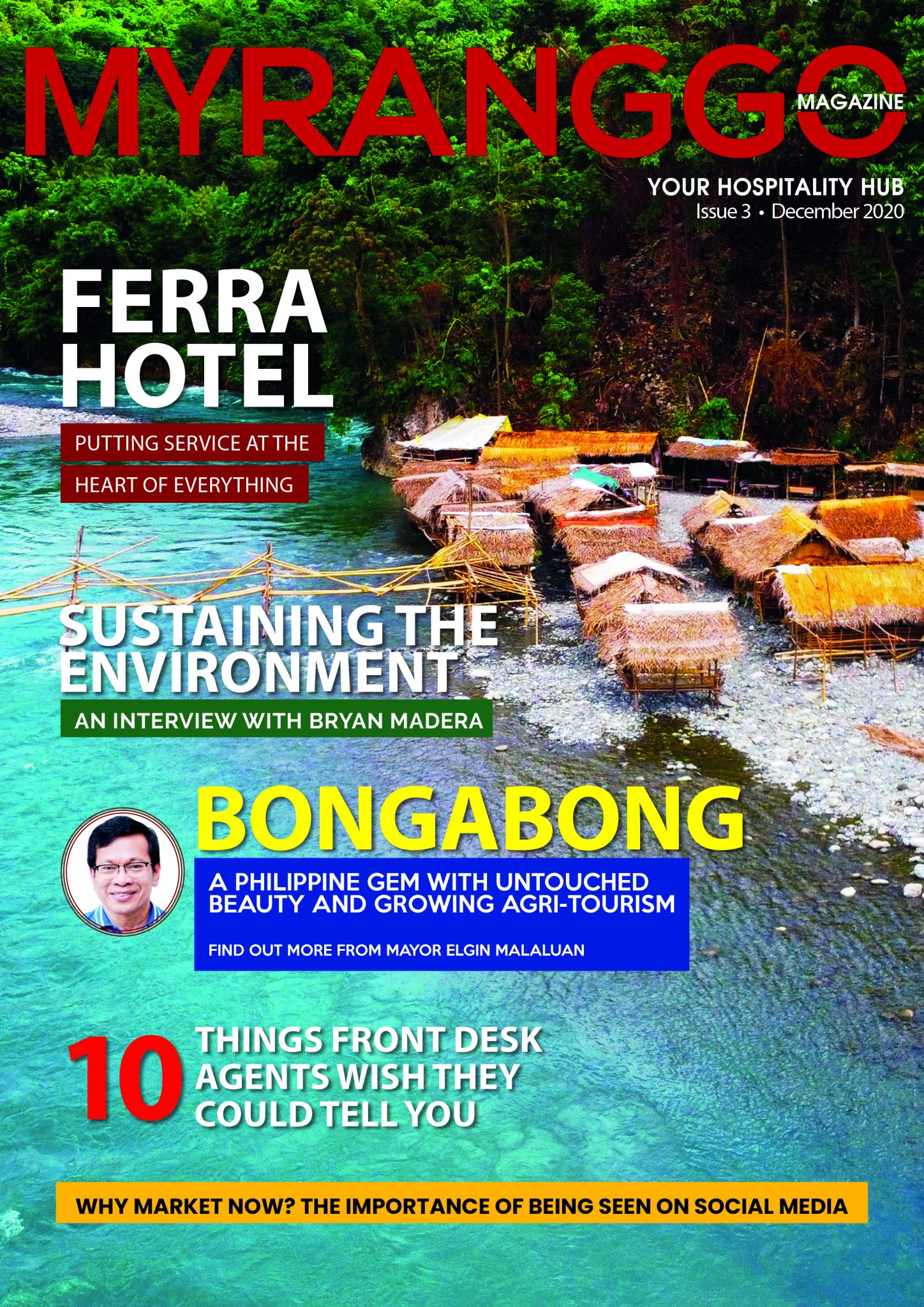 Magazine cover featuring Bongabong coastline in the Philippines My Ranggo Magazine