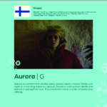 Poster giving synopsis for the European film Aurora an entry in the Cine Europa 24 Film Festival