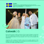 Poster giving synopsis for the European film Catwalk, an entry in the Cine Europa 24 Film Festival