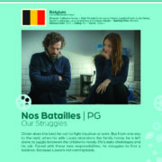 Poster giving synopsis for the European film Nos Batailles (Our Struggles) an entry in the Cine Europa 24 Film Festival