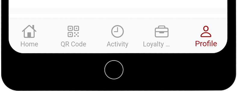 Bottom five icons of the RANGGO App