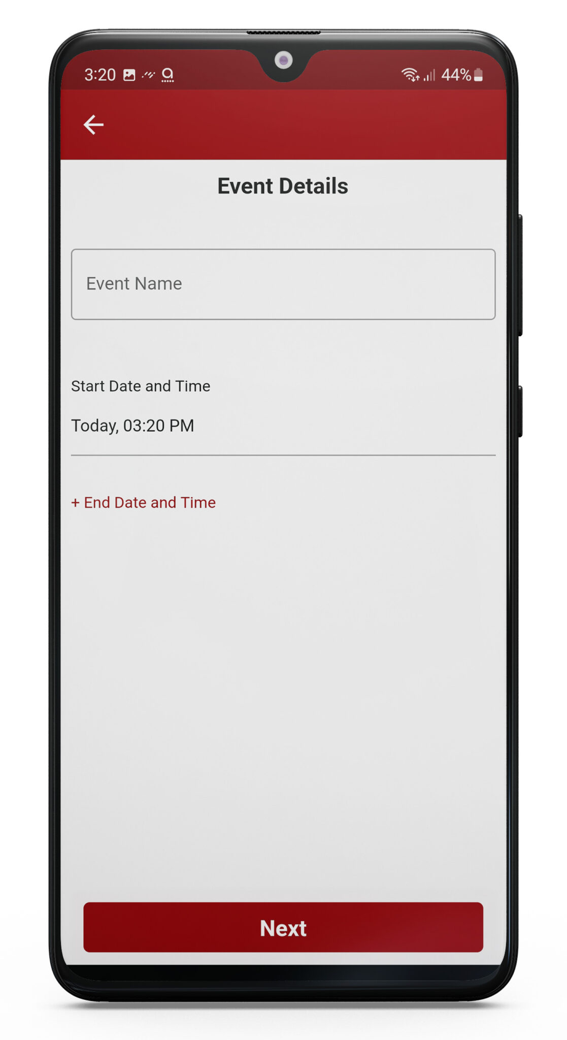 screenshot for how to create and share events on the RANGGO App