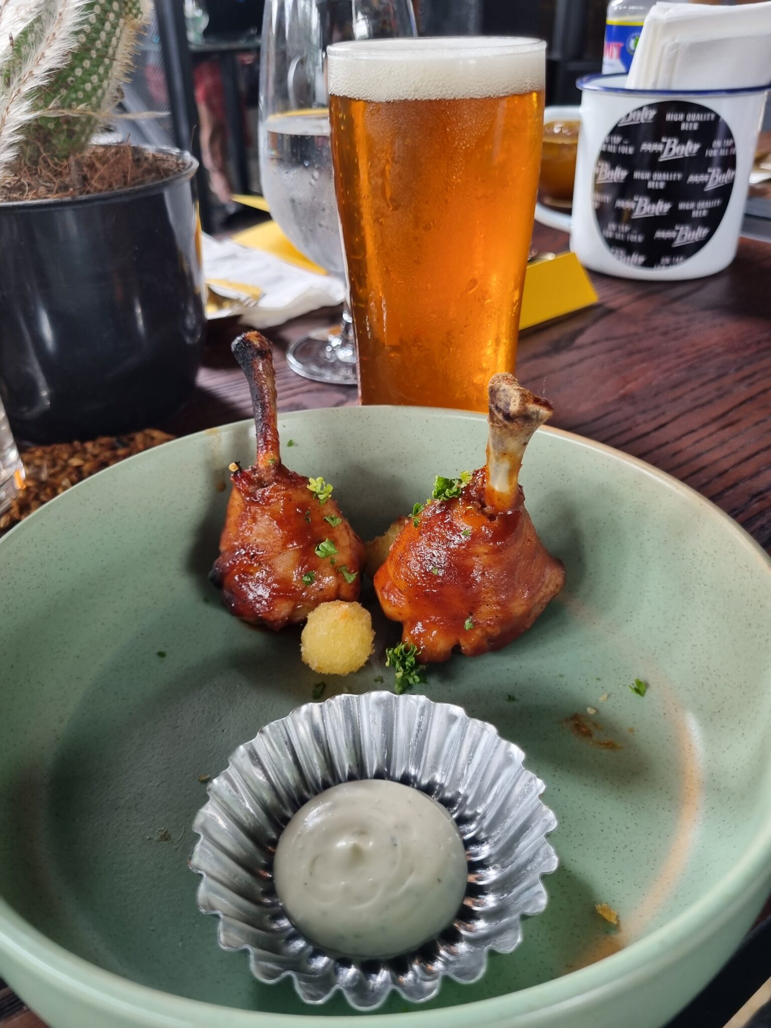Papa Bolo's Bad Pony Paired with Chicken Lollipop